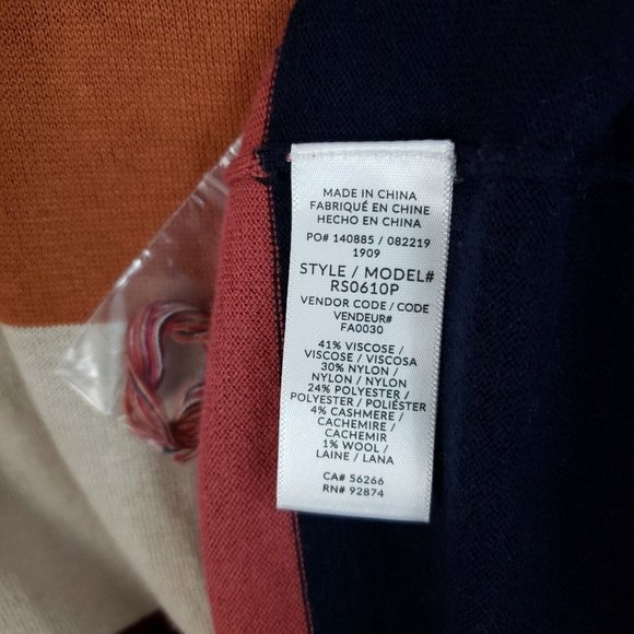 Splendid Womens Maternity Sweater Sz Small Multicolor Striped Long Sleeve - Picture 5 of 6